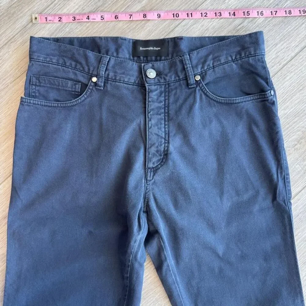 Ermenegildo-zegna Men's Navy and Black Trousers